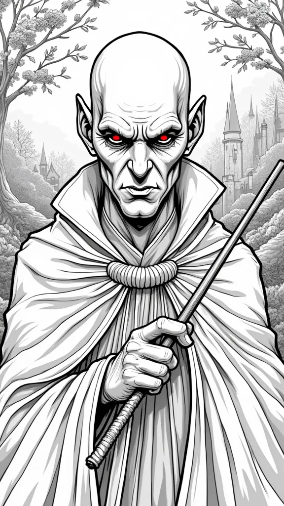 coloriage Voldemort